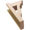 Ekena Millwork 6-in W x 12-in D x 20-in H Funston Trad Rough Cedar Woodgrain TimberThane Outlooker, Primed Tan OUTUR060X12X20FST04RCPR - alternate 2